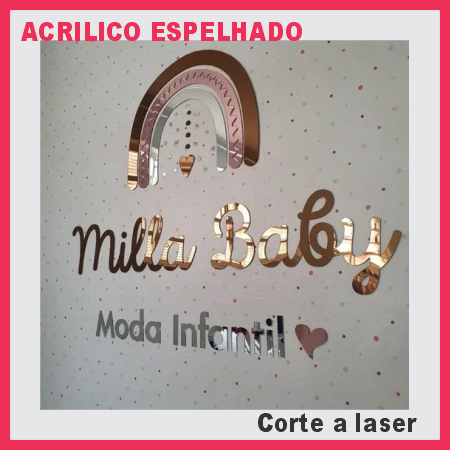 Acrílico Espelhado - Corte