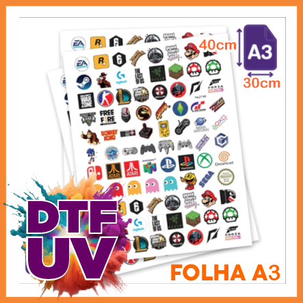 DTF UV - Tamanho A3